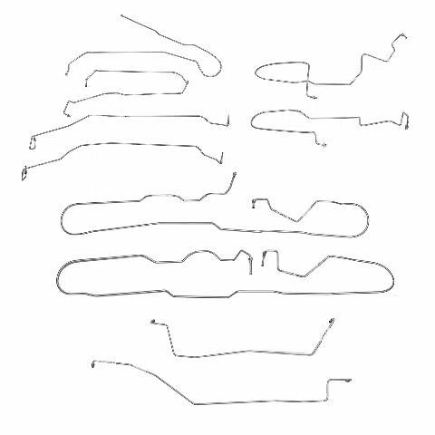 2009-2018 Chevrolet Silverado 1500 Complete Brake Line Kit Stainless CBK0686SS